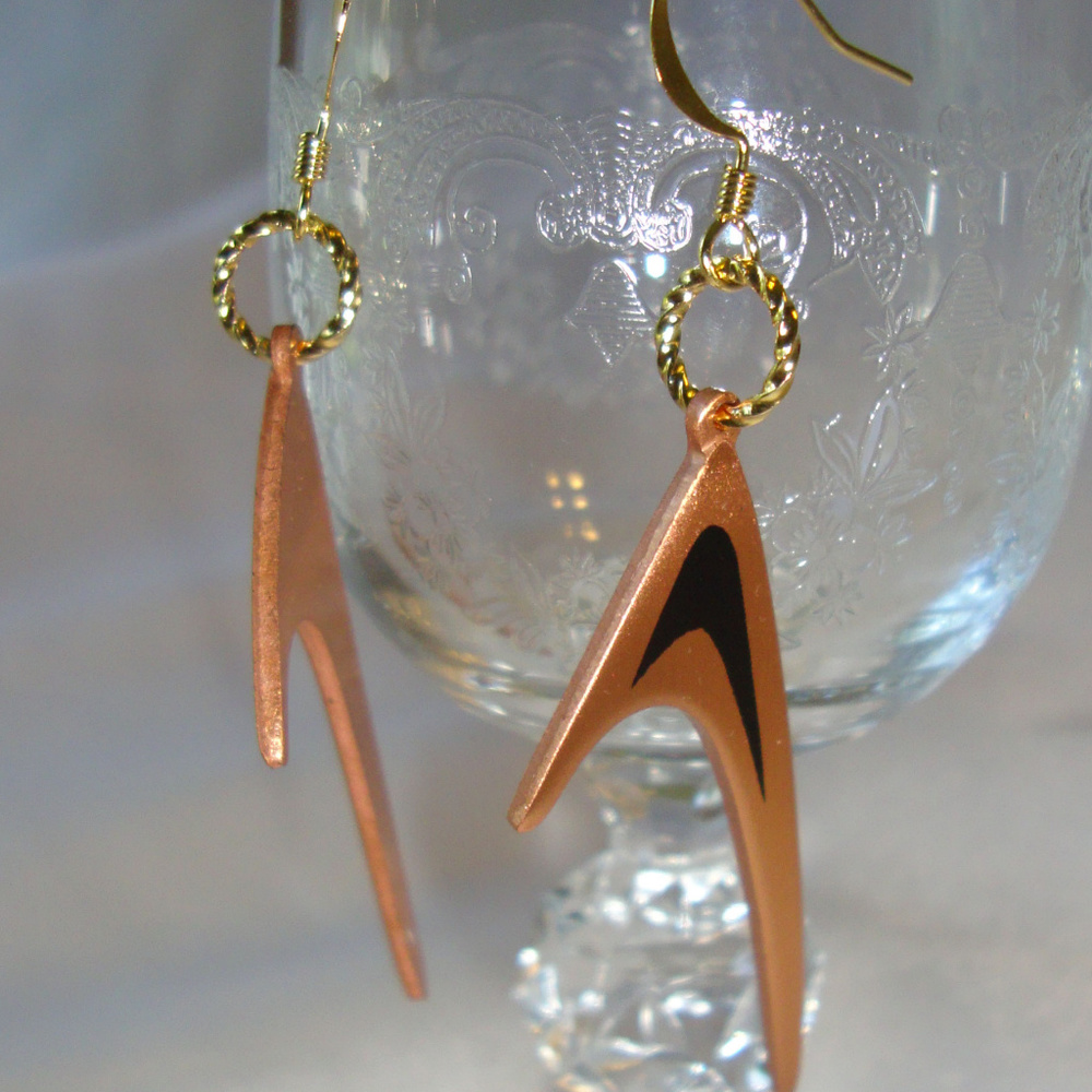 Handmade Fishhook Earrings Beam Me Up Cosplay